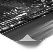 Brooklyn Bridge en Manhattan Skyline bij Night NYC Poster (Hoek)