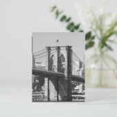 Brooklyn Bridge en Manhattan Skyline Briefkaart (Staand voorkant)