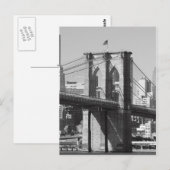 Brooklyn Bridge en Manhattan Skyline Briefkaart (Voorkant / Achterkant)