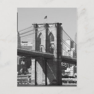 Brooklyn Bridge en Manhattan Skyline Briefkaart
