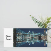 Brooklyn Bridge en Manhattan Skyline Kaart (Staand voorkant)