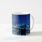 Brooklyn Bridge en Manhattan Skyline Koffiemok (Voorkant rechts)