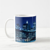 Brooklyn Bridge en Manhattan Skyline Koffiemok (Links)