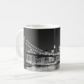 Brooklyn Bridge en Manhattan Skyline Koffiemok (Voorkant links)