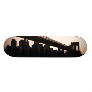 Brooklyn Bridge en Manhattan Skyline, NYC Persoonlijk Skateboard