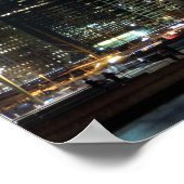 Brooklyn Bridge en Manhattan Skyline Poster (Hoek)