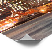 Brooklyn Bridge en Manhattan Skyline Poster (Hoek)