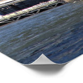 Brooklyn Bridge en Manhattan Skyline Poster (Hoek)