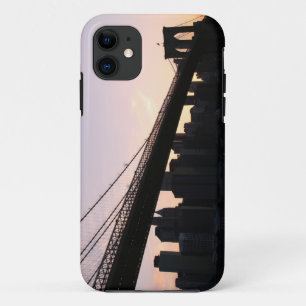 Brooklyn Bridge en Manhattan Skyline 's nachts Case-Mate iPhone Case
