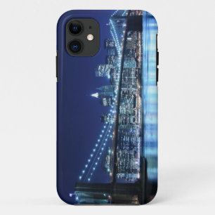 Brooklyn Bridge en Manhattan Skyline 's nachts Case-Mate iPhone Case