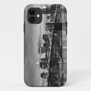 Brooklyn Bridge en Manhattan Skyline 's nachts Case-Mate iPhone Case