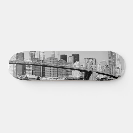 Brooklyn Bridge en Manhattan Skyline Skateboard (Horizontaal)