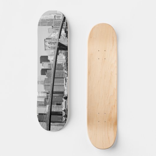 Brooklyn Bridge en Manhattan Skyline Skateboard (Voorkant)