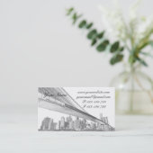Brooklyn Bridge en Manhattan Skyline Visitekaartje (Staand voorkant)