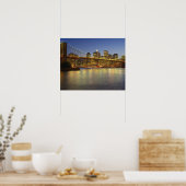 Brooklyn Bridge en New York City gebouwen Poster (Keuken)