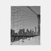 Brooklyn bridge fleece deken (Voorkant)