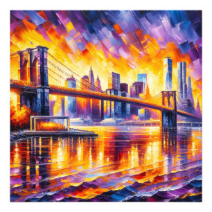 BROOKLYN BRIDGE FOTO AFDRUK