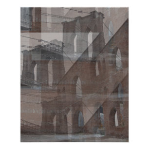 Brooklyn Bridge Foto Afdruk