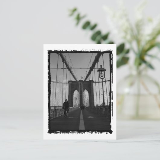 Brooklyn Bridge Foto Briefkaart (Staand voorkant)