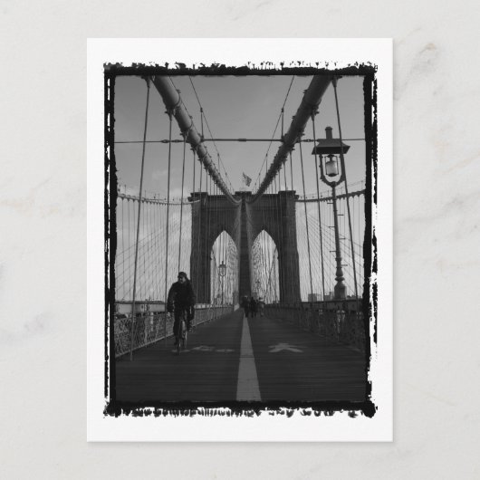 Brooklyn Bridge Foto Briefkaart (Voorkant)