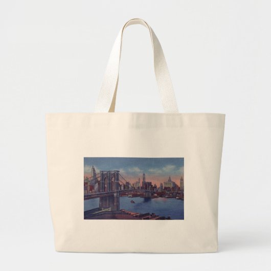  Brooklyn Bridge Grote Tote Bag (Voorkant)