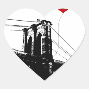 Brooklyn Bridge Hart Sticker