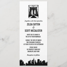 Brooklyn Bridge | Huwelijksuitnodiging Kaart