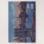  Brooklyn Bridge ıllustration New York City Legpuzzel (Verticaal)