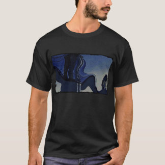 Brooklyn Bridge in Blue - Warped T-shirt