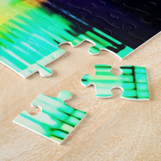 Brooklyn Bridge in de avond / 's nachts Legpuzzel (Zijkant)