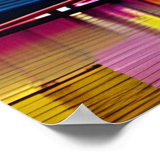 Brooklyn Bridge in de avond / 's nachts Poster (Hoek)