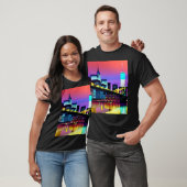Brooklyn Bridge in de avond / 's nachts T-shirt (Unisex)