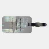 Brooklyn Bridge in de nacht van Manhattan Bridge Bagagelabel (Achterkant horizontaal)