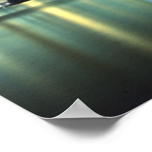 Brooklyn Bridge in de nacht van Manhattan Bridge Poster (Hoek)