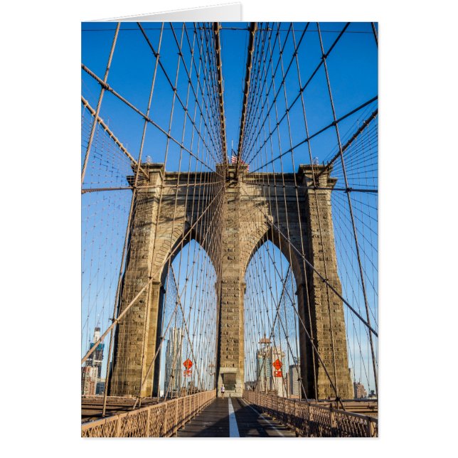 Brooklyn Bridge in de vroege ochtend (Voorkant)