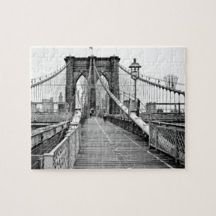 Brooklyn Bridge in de zomer van Jigzaag Puzzle Legpuzzel