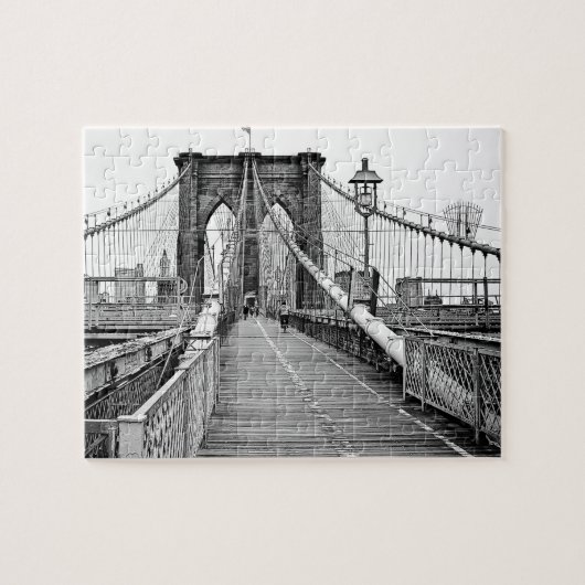 Brooklyn Bridge in de zomer van Jigzaag Puzzle Legpuzzel (Horizontaal)