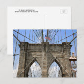 Brooklyn Bridge in New York City, Briefkaart (Voorkant / Achterkant)