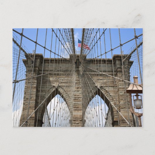 Brooklyn Bridge in New York City, Briefkaart (Voorkant)