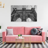 Brooklyn Bridge in New York City Canvas Afdruk (Insitu (Woonkamer))