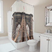 Brooklyn Bridge in New Yorkabstract, amerika, amer Douchegordijn (In situ)