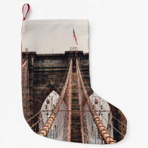 Brooklyn Bridge in New Yorkabstract, amerika, amer Kleine Kerstsok