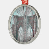 Brooklyn Bridge in NYC Metalen Ornament (Links)