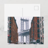 Brooklyn Bridge in Winter (New York, NY) Briefkaart (Voorkant / Achterkant)