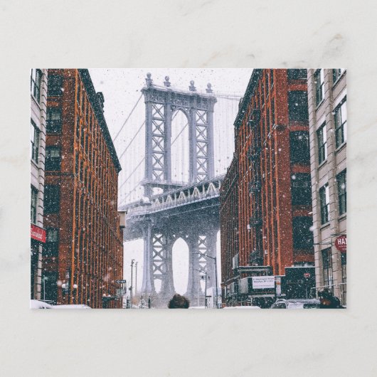 Brooklyn Bridge in Winter (New York, NY) Briefkaart (Voorkant)