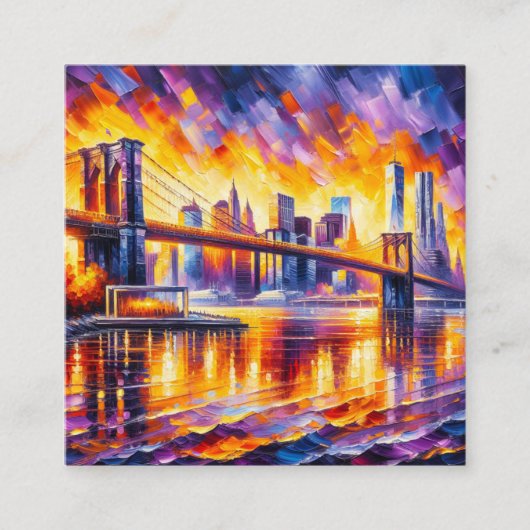 BROOKLYN BRIDGE INFORMATIEKAARTJE (Voorkant)