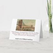 Brooklyn Bridge Kaart (Achterkant)