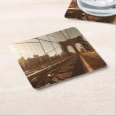 Brooklyn Bridge. Kartonnen Onderzetters (Schuin)