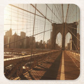 Brooklyn Bridge. Kartonnen Onderzetters (Voorkant)