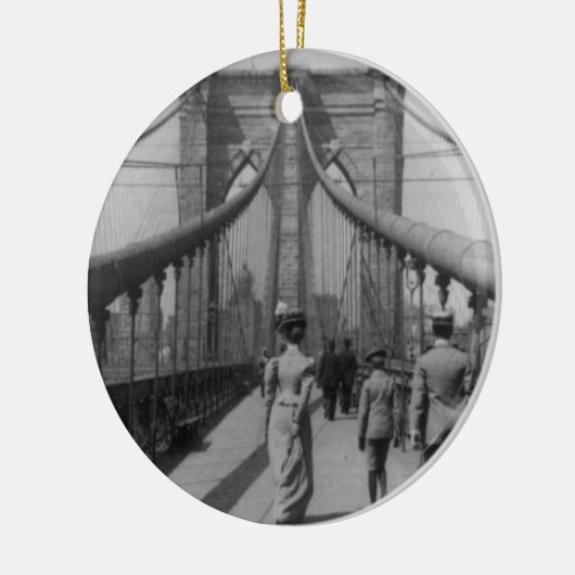 Brooklyn Bridge Keramisch Ornament (Links)
